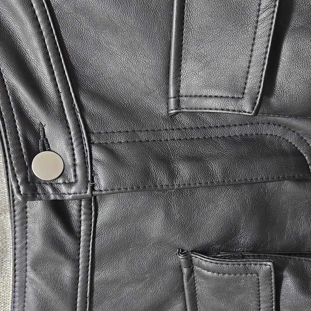 Fashion Nova, Faux Leather, Black, Skirt, Skort, XS, Pockets, Fully Lined - Picture 6 of 15